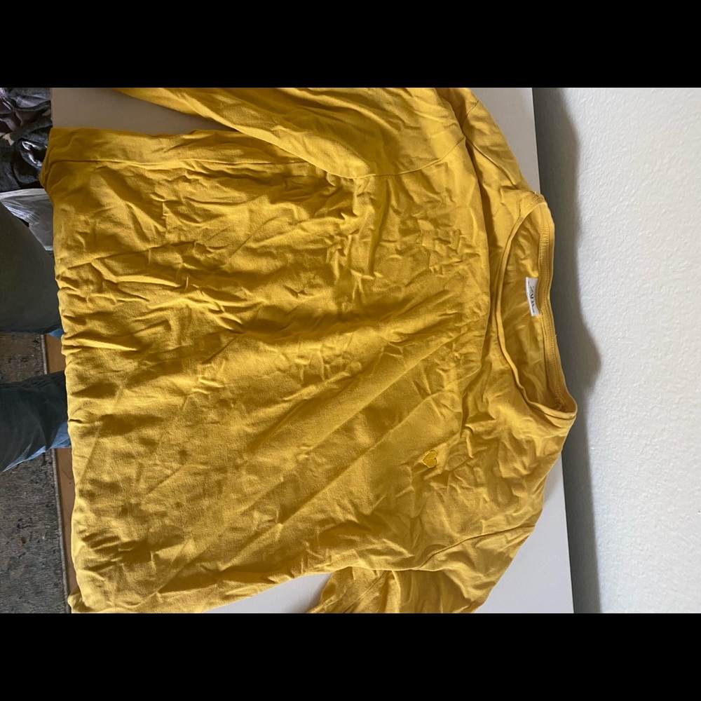 Zara kids lion yellow long sleeve t-shirt